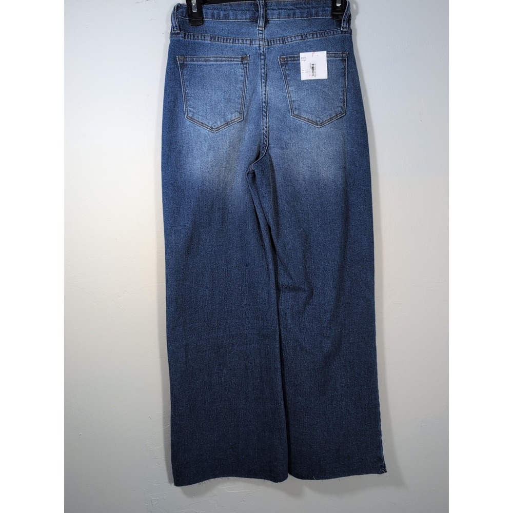 Vigoss‎ Women's Wide-Leg Dylan Size 1 New Frayed Bottom Jeans
